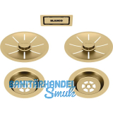 BLANCO Doppel Ab-und �berlaufset Satin Gold