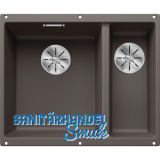 BLANCO Unterbau-Sp�le Subline 340/160-U Restebecken rechts, Vulkangrau