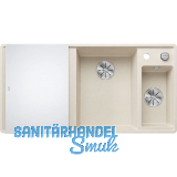 BLANCO fl�chenb�ndige Sp�le Axia III 6 S-F Softwei�, inkl. Glasbrett, TT links