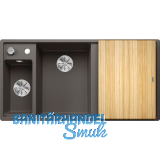 BLANCO Einbausp�le Axia III 6 S mit Esche Schneidbrett TT rechts Vulkangrau