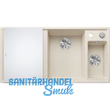 BLANCO Einbausp�le Axia III 6 S mit Glas Schneidbrett TT links Softwei�