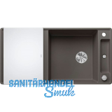 BLANCO fl�chenb�ndige Sp�le Axia III XL 6 S-F Vulkangrau mit Glas Schneidbrett