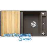 BLANCO fl�chenb�ndige Sp�le Axia III 5 S-F Vulkangrau inkl. Esche Schneidbrett