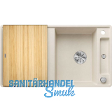 BLANCO fl�chenb�ndige Sp�le Axia III 5 S-F Softwei� inkl. Esche Schneidbrett