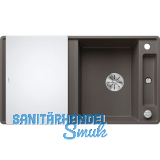 BLANCO fl�chenb�ndige Sp�le Axia III 5 S-F Vulkangrau inkl. Glas Schneidbrett