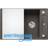 BLANCO Einbausp�le Axia III 45 S mit Glas Schneidbrett Vulkangrau, reversibel