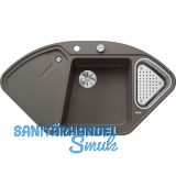 BLANCO fl�chenb�ndige Ecksp�le Delta II-F, Vulkangrau