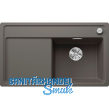 BLANCO fl�chenb�ndige Sp�le Zenar 45 S-F Vulkangrau, Tropfteil links