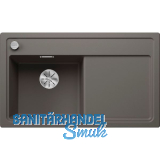 BLANCO Einbausp�le Zenar 45 S Vulkangrau, Tropfteil rechts