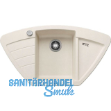 BLANCO Eck-Einbausp�le Zia 9 E mit Drehknopf Softwei�