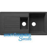 BLANCO Einbausp�le Zia 6 S Vulkangrau mit Drehknopfgarnitur, reversibel