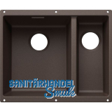BLANCO Sp�le Subline 340/160-U for Coloured Components, Becken links Cafe