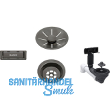 BLANCO Ab-und �berlaufset InFino f�r Color Unit Satin Darksteel