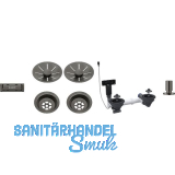 BLANCO 2x Ab-und �berlaufset InFino f�r Color Unit Satin Darksteel