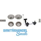 BLANCO 2x Ab-und �berlaufset InFino f�r Color Unit Satin Platinum