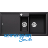 BLANCO Einbausp�le Adira 6 S mit Drehknopfgarnitur Schwarz