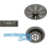 BLANCO Ab-und �berlaufset Satin Darksteel