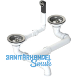 BLANCO Ab- und �berlaufgarnitur 2 x 3,5" 222685