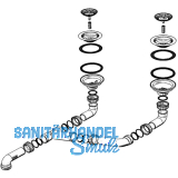 BLANCO Ablaufgarnitur 2 x 3,5" 231007