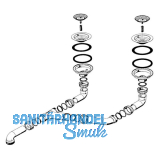 BLANCO Ablaufgarnitur 2 x 3,5'' 202291