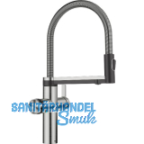 BLANCO Armatur Choice Icona Edelstahl geb�rstet mit Wasseraufbereitungseinheit