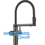 BLANCO Set Armatur Choice Icona Satin Dark Steel mit Wasseraufbereitungseinheit