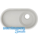 BLANCO Unterbau-Sp�le Oovalon 700-U, Cloud White