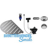 BLANCO Zubeh�rset f�r Sp�le Oovalon Edelstahl geb�rstet 527993