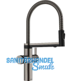 BLANCO Set Armatur Choice Icona Satin Platinum mit Wasseraufbereitungseinheit