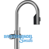 BLANCO Armatur Choice Icona-C Edelstahl geb�rstet mit Wasseraufbereitungseinheit