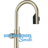 BLANCO Set Armatur Choice Icona-C Satin Gold mit Wasseraufbereitungseinheit
