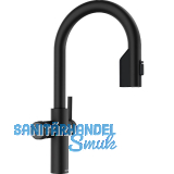 BLANCO Set Armatur Choice Icona-C Schwarz matt mit Wasseraufbereitungseinheit