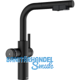 BLANCO Set Armatur Choice Icona-L Schwarz matt mit Wasseraufbereitungseinheit
