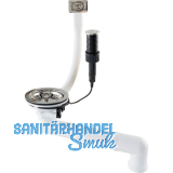 Siebkorb-Exzentergarnitur mit Druckknopf 3,5" Chrom 34 mm