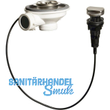 SOLIDO 6/4" Siebkorb-Exzentergarnitur mit Drehknopf Chrom, Bohrloch 25 mm