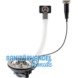 SOLIDO Ab- und �berlaufventil mit Drehknopf 1 x 3,5" rund Edelstahl