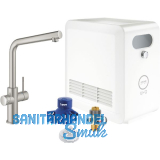GROHE Blue Professional K�chen-Funktionsarmatur L-Auslauf Edelstahl