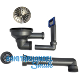 CARESSI Ab- und �berlaufgarnitur CAPP50519 Edelstahl