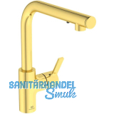 IDEAL STANDARD 2in1 K�chenarmatur mit Seifenspender Gusto iMX Satin Gold