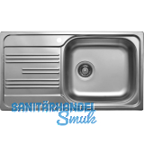 SOLIDO Einbausp�le EC 198, 780 x 435 mm Tropfteil links, Edelstahl