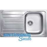 SOLIDO Einbausp�le EC 320, 860 x 500 mm Tropfteil links, Edelstahl