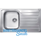 SOLIDO Einbausp�le EC 320, 860 x 500 mm Tropfteil rechts, Edelstahl