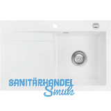 SYSTEMCERAM Einbausp�le Stema 80, 800 x 510 mm �1,5% Tropfteil links, Polar