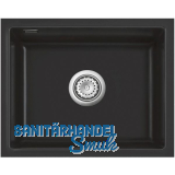 SYSTEMCERAM Unterbau-Sp�le Mera 50U/g Nigra geschliffen