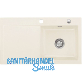 SYSTEMCERAM Einbausp�le Mera 90, 900 x 510 mm �1,5% Tt. links, Jasmin Excenter