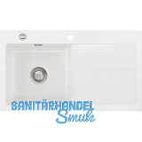 SYSTEMCERAM Einbausp�le Mera 90, 900 x 510 mm Tt. rechts, Gr�nland