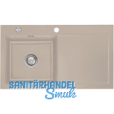 SYSTEMCERAM Einbausp�le Mera 90, 900 x 510 mm Tt. rechts, Fango