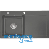 SYSTEMCERAM Einbausp�le Mera 90, 900 x 510 mm Tt. rechts, Lava