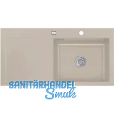 SYSTEMCERAM Einbausp�le Mera 100 SL, 1000 x 510 mm TT. links, Fango Exzenter