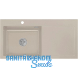 SYSTEMCERAM Einbausp�le Mera 100 SL, 1000 x 510 mm TT. rechts, Fango